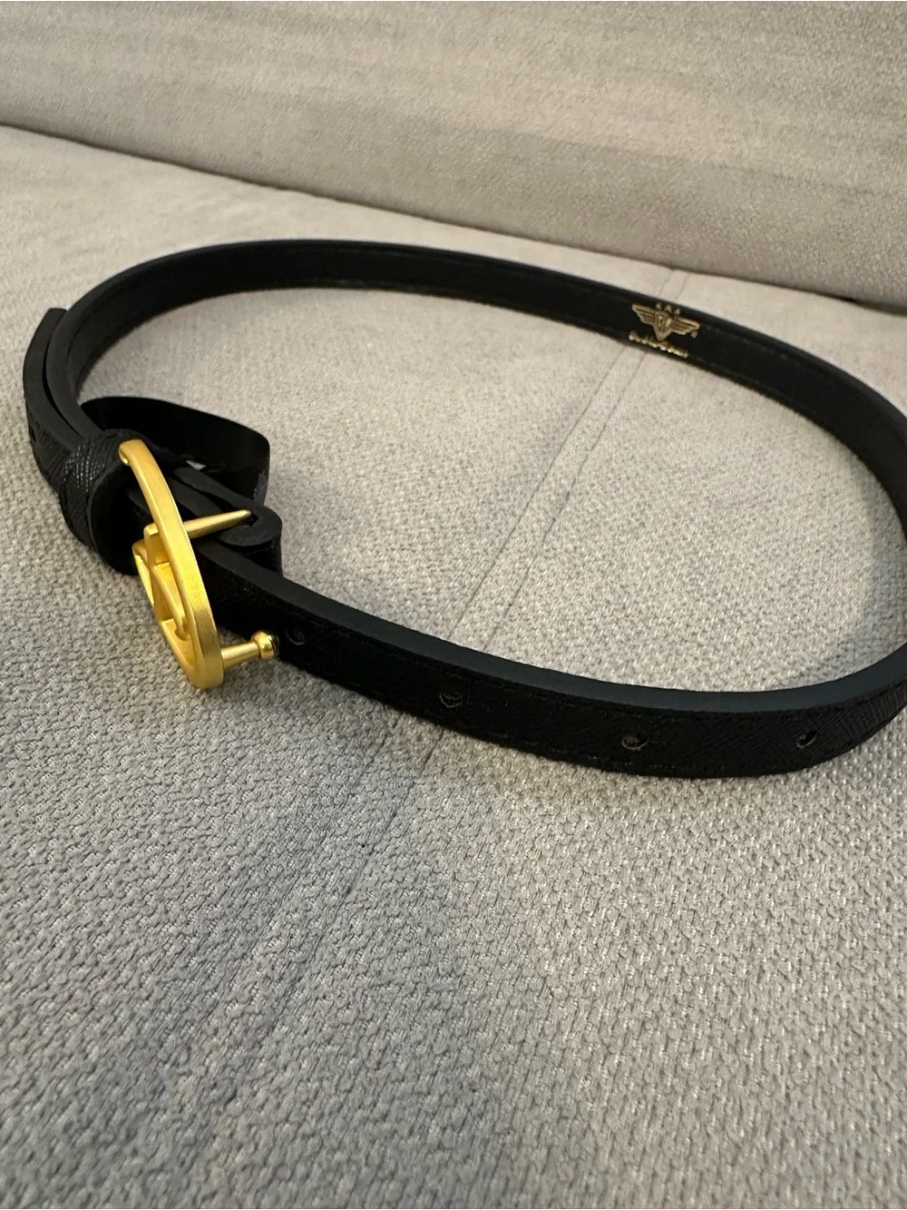Kids Disney Belt with Gold Logo Buckle